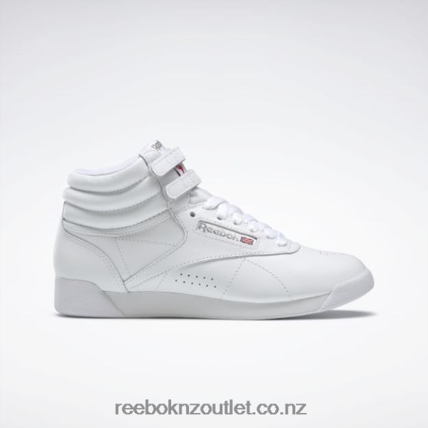 White 2B462613 Freestyle Hi Women's Shoes Reebok