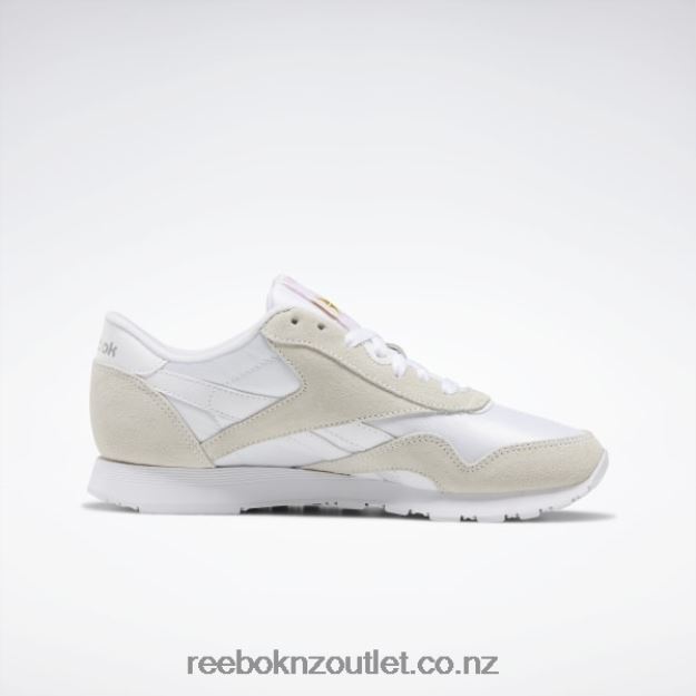 White/Light Grey 2B4626467 Classic Nylon Women\'s Shoes Reebok