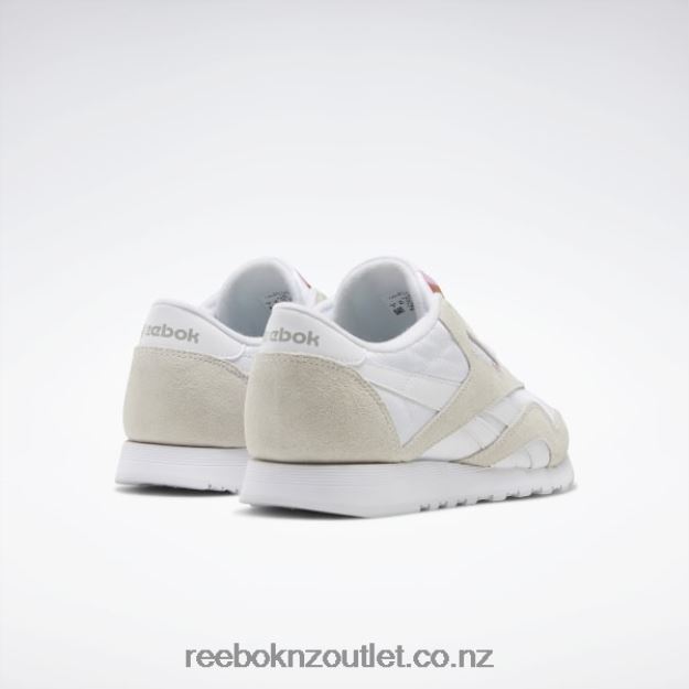 White/Light Grey 2B4626467 Classic Nylon Women\'s Shoes Reebok