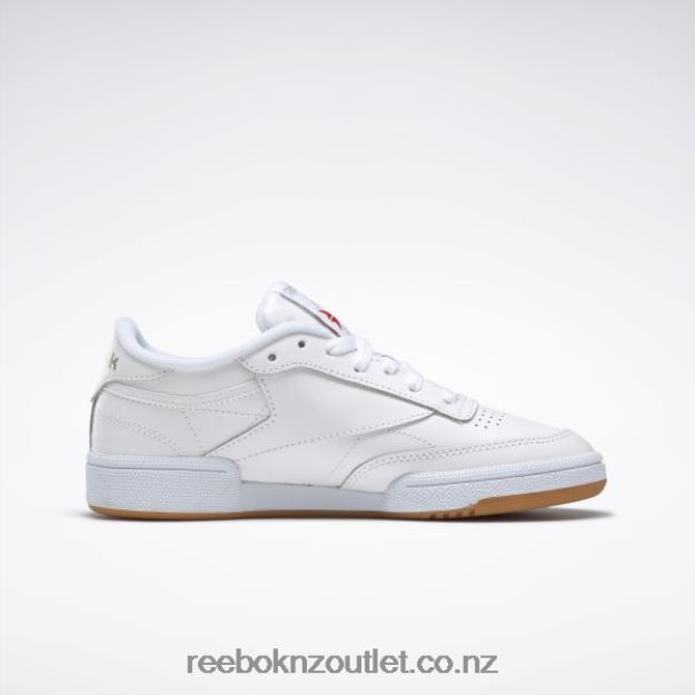 White/Light Grey/Gum 2B462657 Club C 85 Shoes Reebok Women