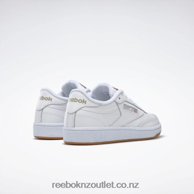 White/Light Grey/Gum 2B462657 Club C 85 Shoes Reebok Women