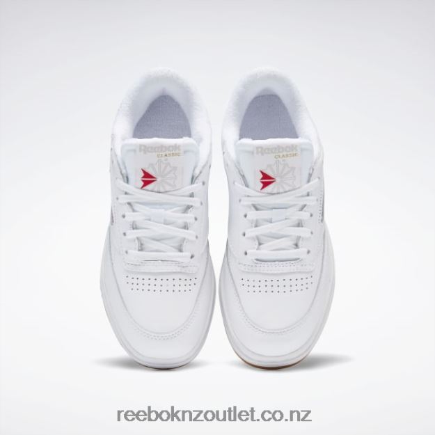 White/Reebok Rubber Gum-07 2B46265 Club C Double Shoes Reebok Women