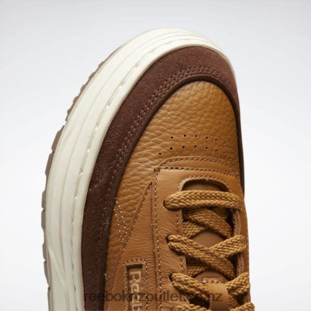 Wild Brown/Brush Brown/True Beige 2B4626439 Club C Geo Mid Women\'s Shoes Reebok