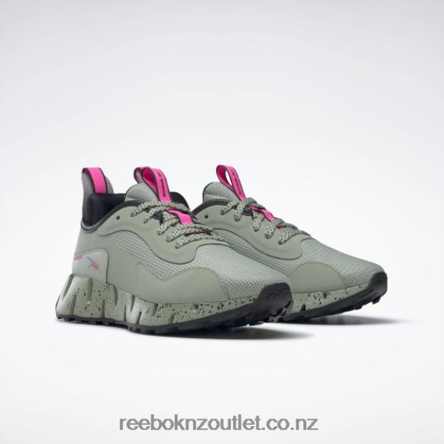 Mystic Grey/Core Black/Atomic Pink 2B462692 Zig Dynamica Adventure Women\'s Shoes Reebok