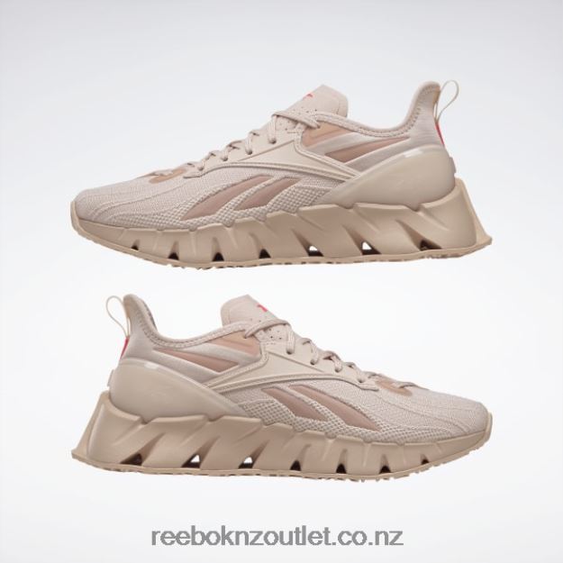 Soft Ecru/Neon Cherry 2B4626815 Zig Kinetica 3 Women\'s Shoes Reebok