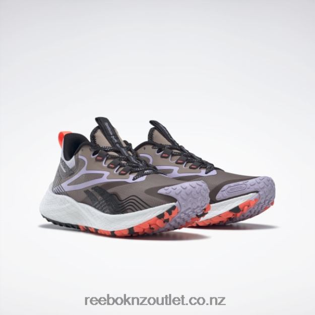 Taupe/Purple Oasis/Core Black 2B4626496 Floatride Energy 4 Adventure Women\'s Running Shoes Reebok