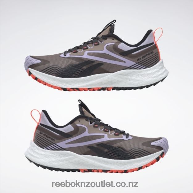 Taupe/Purple Oasis/Core Black 2B4626496 Floatride Energy 4 Adventure Women\'s Running Shoes Reebok