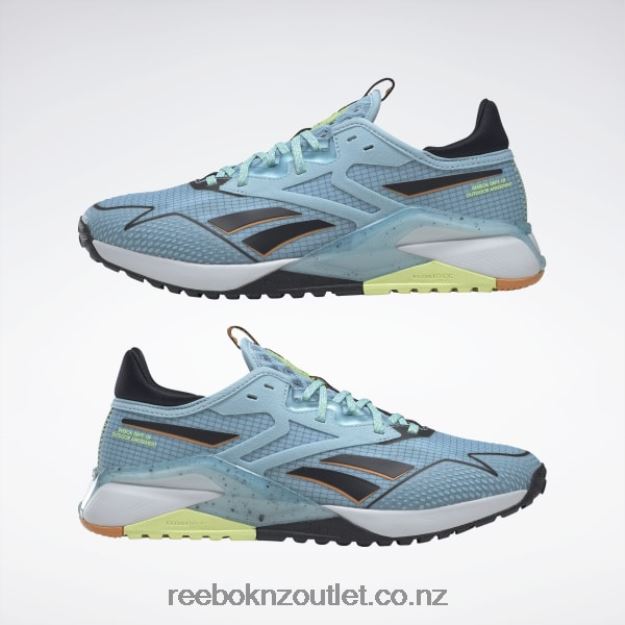 Blue Pearl/Cold Grey/Core Black 2B4626373 Nano X2 TR Adventure Women\'s Training Shoes Reebok