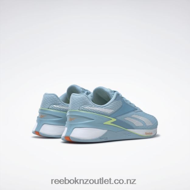 Blue Pearl/Energy Glow/Peach Fuzz S23-R 2B4626113 Nano X3 Women\'s Shoes Reebok