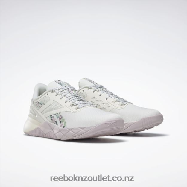 Chalk/Quartz Glow/Blue Slate 2B4626309 Nanoflex TR Women\'s Training Shoes Reebok