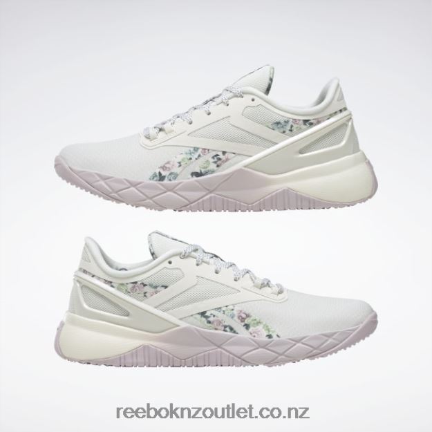 Chalk/Quartz Glow/Blue Slate 2B4626309 Nanoflex TR Women\'s Training Shoes Reebok