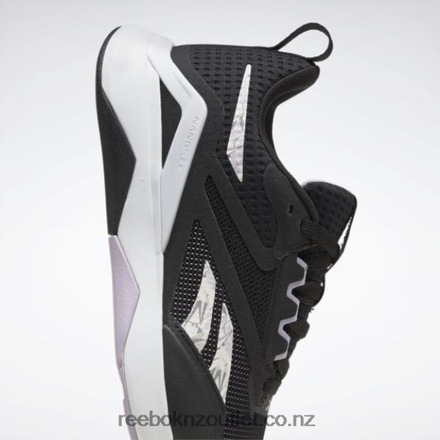 Core Black/Ftwr White/Purple Oasis 2B4626136 Nanoflex TR 2.0 Women\'s Training Shoes Reebok