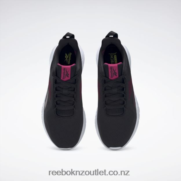 Core Black/Maroon/Pursuit Pink 2B4626919 Flexagon Force 3 Wide D Women\'s Training Shoes Reebok