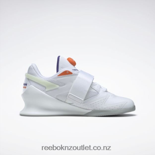 Ftwr White/Bold Purple/Smash Orange S23-R 2B4626132 Legacy Lifter III Women\'s Weightlifting Shoes Reebok