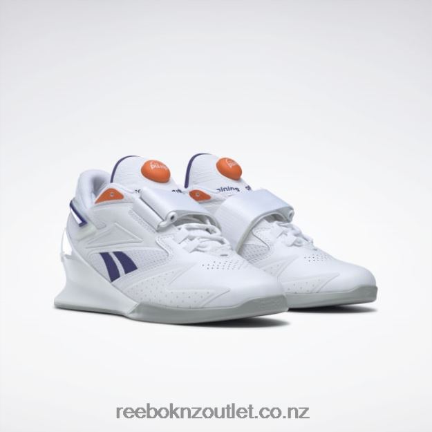 Ftwr White/Bold Purple/Smash Orange S23-R 2B4626132 Legacy Lifter III Women\'s Weightlifting Shoes Reebok