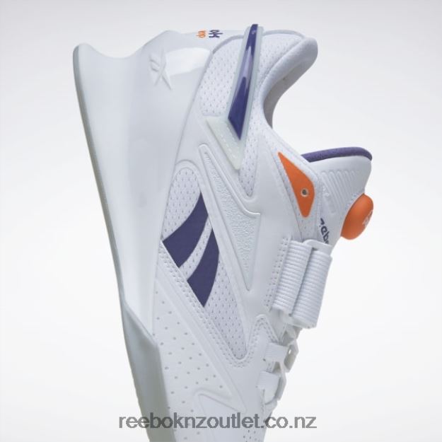 Ftwr White/Bold Purple/Smash Orange S23-R 2B4626132 Legacy Lifter III Women\'s Weightlifting Shoes Reebok