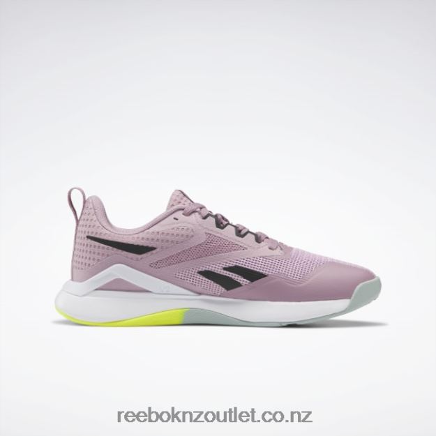 Infused Lilac/Core Black/Seaside Grey 2B4626196 Nanoflex TR 2.0 Women\'s Training Shoes Reebok