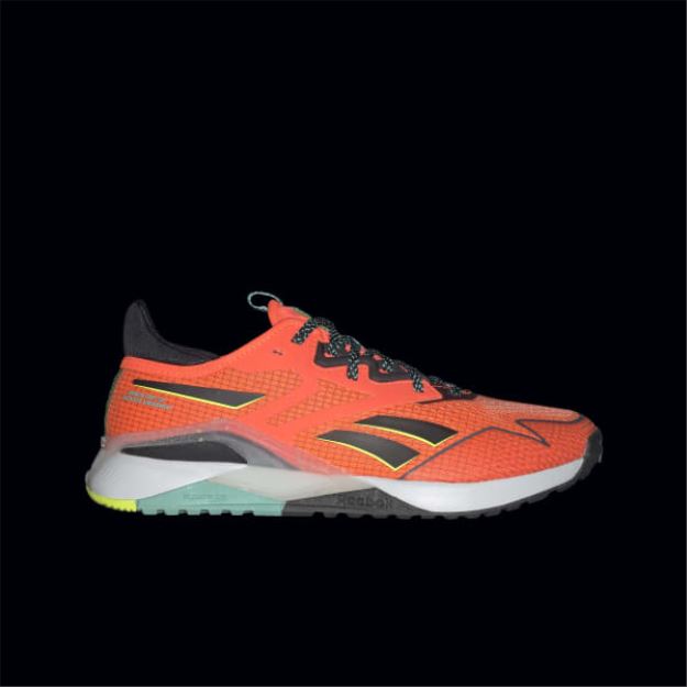 Orange Flare/Core Black/Solar Acid Yellow 2B4626248 Nano X2 TR Adventure Women\'s Training Shoes Reebok