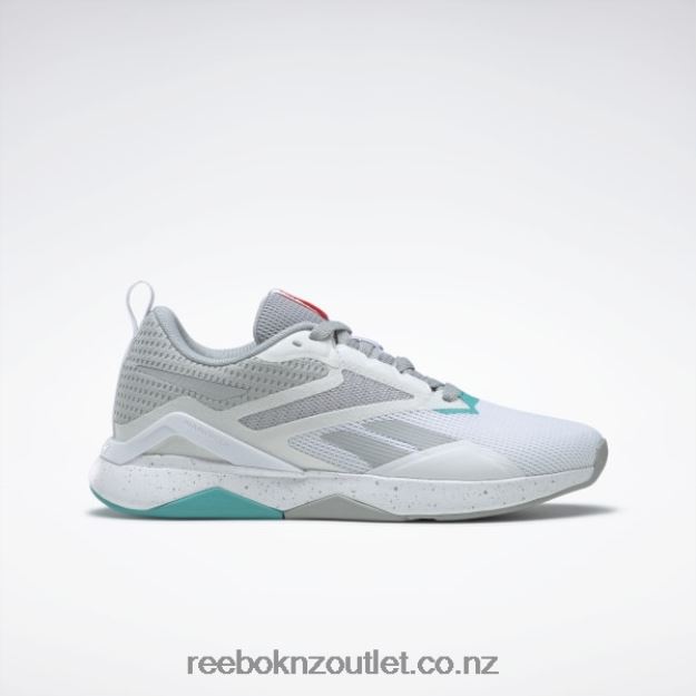 Pure Grey 3/Ftwr White/Classic Teal 2B462690 Nanoflex TR 2.0 Women's Training Shoes Reebok