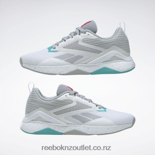 Pure Grey 3/Ftwr White/Classic Teal 2B462690 Nanoflex TR 2.0 Women\'s Training Shoes Reebok