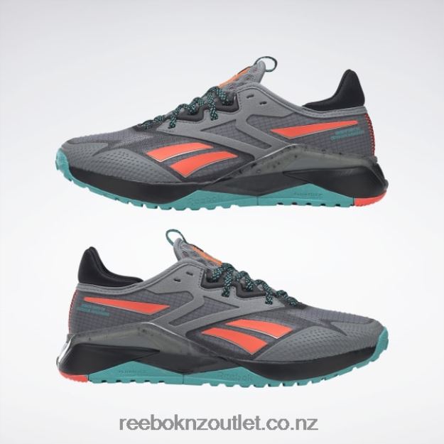 Pure Grey 5/Core Black/Classic Teal 2B4626101 Nano X2 TR Adventure Women\'s Training Shoes Reebok