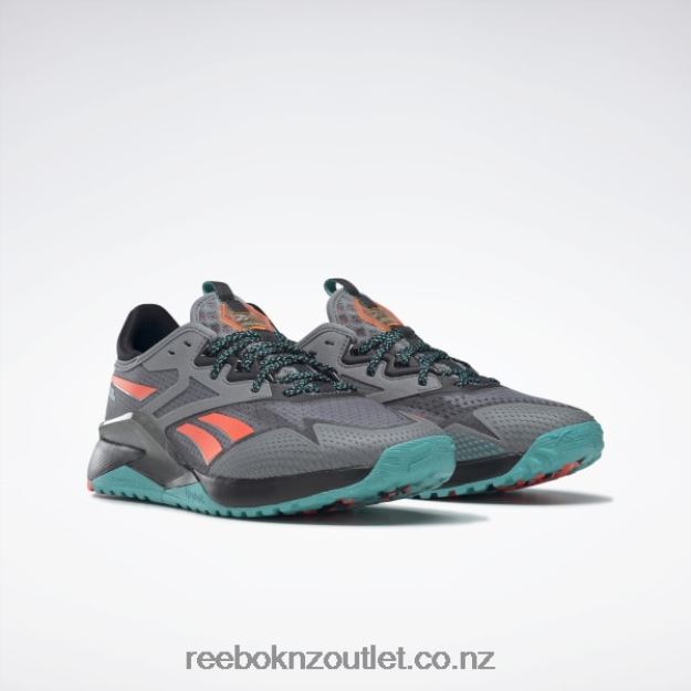 Pure Grey 5/Core Black/Classic Teal 2B4626101 Nano X2 TR Adventure Women\'s Training Shoes Reebok