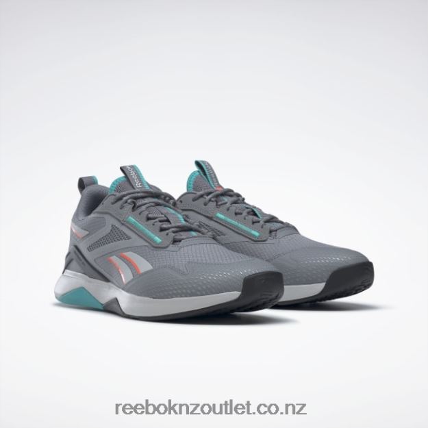 Pure Grey 5/Pure Grey 2/Classic Teal 2B4626952 Nanoflex Adventure TR Women\'s Training Shoes Reebok