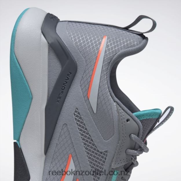 Pure Grey 5/Pure Grey 2/Classic Teal 2B4626952 Nanoflex Adventure TR Women\'s Training Shoes Reebok
