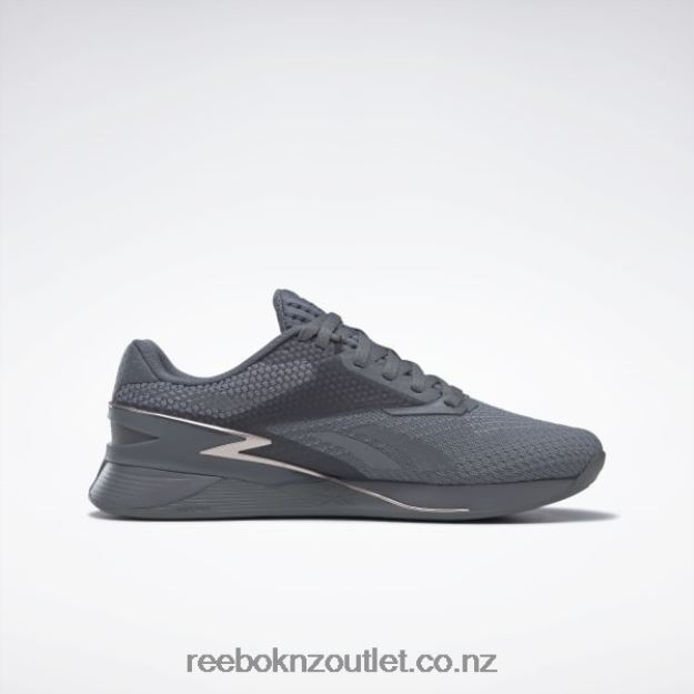 Pure Grey 6/Pure Grey 7/Taupe Met S23 2B462618 Nano X3 Women\'s Shoes Reebok