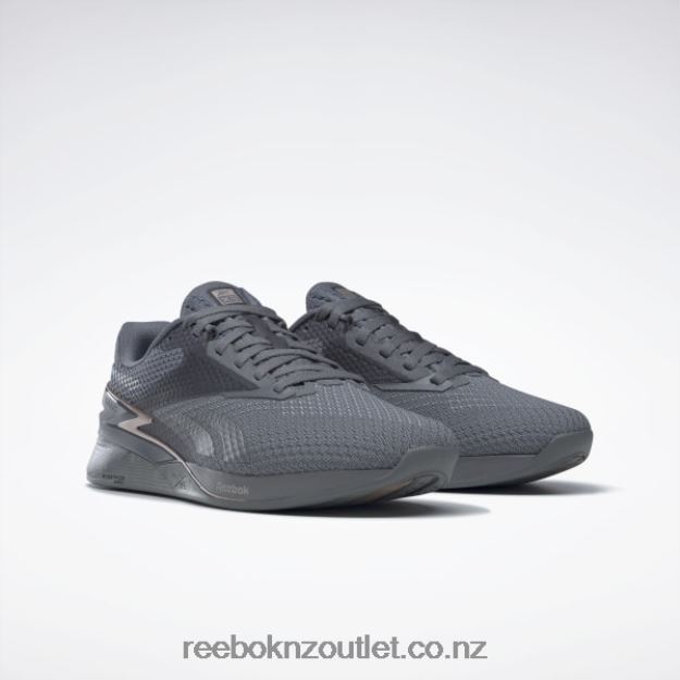 Pure Grey 6/Pure Grey 7/Taupe Met S23 2B462618 Nano X3 Women\'s Shoes Reebok