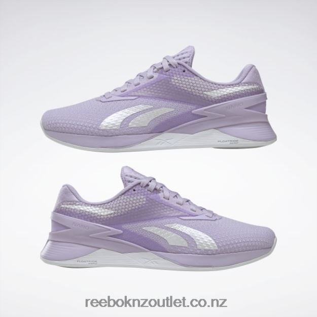 Purple Oasis/Cold Grey/Vector Blue 2B4626235 Nano X3 Women\'s Shoes Reebok