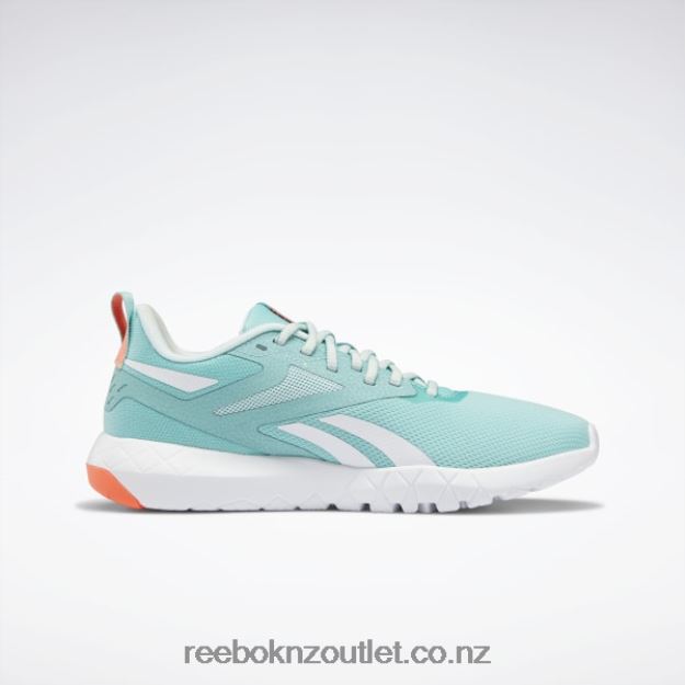 Semi Classic Teal/Mist/Orange Flare 2B4626398 Flexagon Force 4 Women\'s Training Shoes Reebok