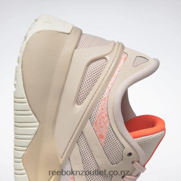 Soft Ecru/Canyon Coral/Orange Flare 2B4626297 Nanoflex TR Women\'s Training Shoes Reebok