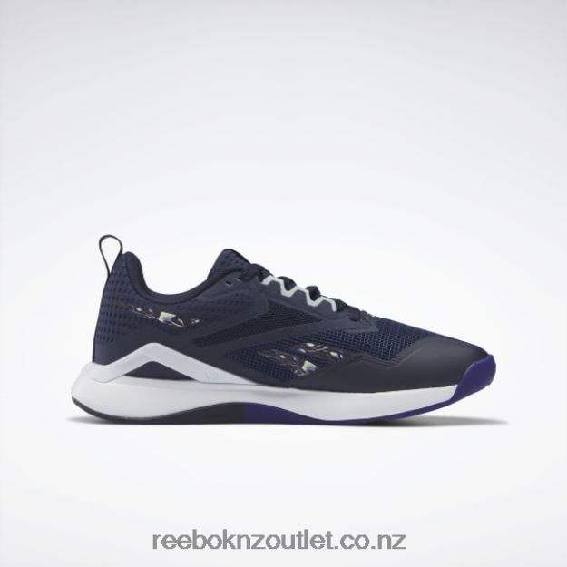 Vector Navy/Bold Purple/Seaside Grey 2B4626202 Nanoflex TR 2.0 Women\'s Training Shoes Reebok