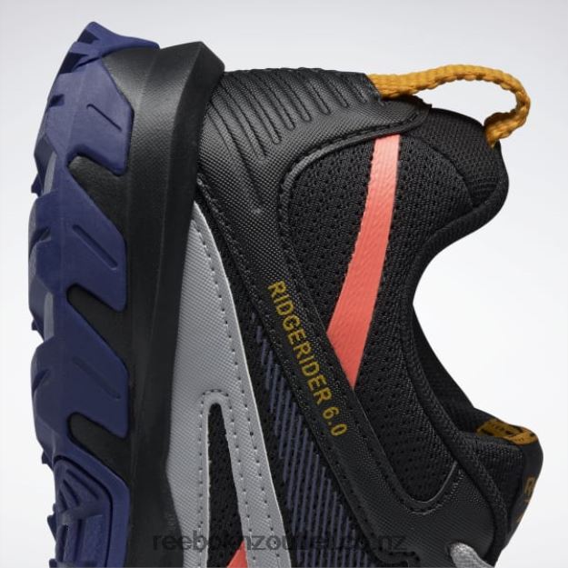 Core Black/Bold Purple/Orange Flare 2B4626232 Ridgerider 6 Shoes Reebok Women